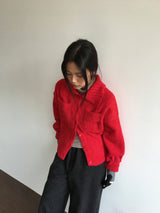 Dean Boucle Collar Cardigan (4 Colors)