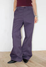 CURVED LINE BOOTCUT PANTS