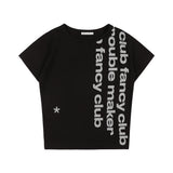 ベイウォッチ クロップTシャツ (BLACK) F25QB103