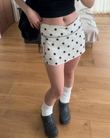 Dot mini skirt