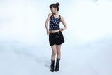 Eyelet 2 - Way Wrap Skirt - Black