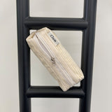 Clam round pencilcase _ Corduroy snow