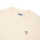 ARCH CHERRY CABLE KNIT [IVORY]