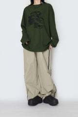 Wave Lettering Long Sleeve T-Shirt