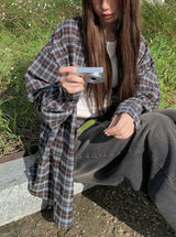 Petal ヴィンテージサンドウォッシュデニムワイドパンツ