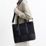 Dual Top Canvas Tote Bag_Black