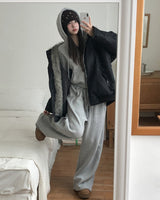 [U-BASIC] スナックブラッシュドワイドトレーニングパンツ