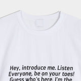 English lettering short sleeve t-shirt