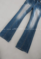 Qwz Pocket Washing Bootcut Jeans