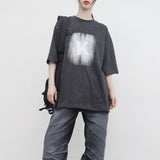 (Unisex) K ボクシーTシャツ