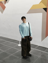 No.1652 round crop T (4color)