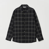 LOOSED CHECK SHIRT (BLACK)