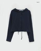 [MADE] Kissen Summer Crop Hooded Shirt