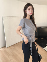 Saseon wrap blouse