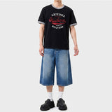 エッセンシャルスタンダード半袖リンガーTシャツアリゾナ ブラック