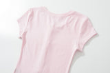 Lora Button Slim Tee