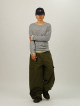AU Washed String Cargo Pants