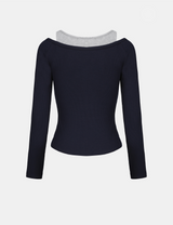 Hazel Layered Button T-shirt