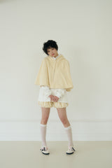 KIKI HENLEY NECK WAFFLE TOP (WHITE)