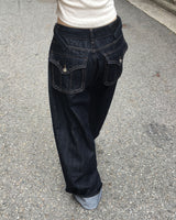 ロールアップデニムパンツ