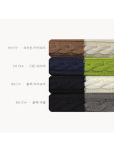 LMN ブティルーズフィットツイストドーナッツクラッカーニットウェア(4 colors)