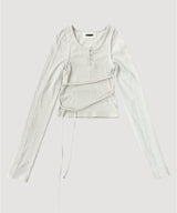 CUT OUT LONG SLEEVE TOP