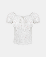 Soel Shirring Line Puff Blouse