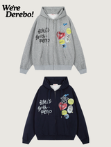 ラブキッチパッチフーディジップアップ