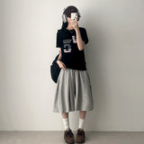 Delder W.C レタリング半袖Tシャツ