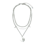 Mercury moon 3layered Necklace