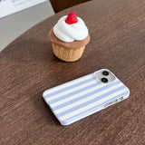 ストライプグロッシーハードケース (light purple)