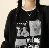 Toto Cute Dyed Print Sweatshirt