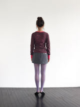 LOVE U LONG SLEEVE T (GREY & PINK)