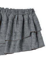 TWIST FRILL SKIRT GREY