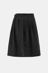 Knit Warmer Pintuck Midi Skirt