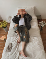 Grunning Vintage Damage Bermuda Pants