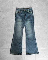 STITCH BOOTCUT DENIM PANTS