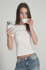 Sweet as blueberry baby top