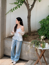 MI Washed Denim Wide Pants (2color)