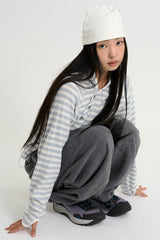 Cozy belted fleece jogger pants