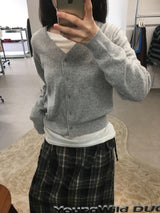 カシミアボカシVカーディガン (3color)