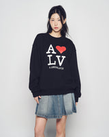 25FW LOVE ADLV SWEATSHIRT BLACK
