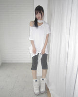 キャロットルーズフィットショートスリーブポケットTシャツ