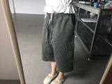 Wheel Cargo Bermuda Pants (3color)
