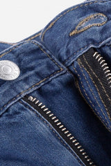 Cooling Washed Straight Jeans