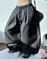 5000 ソルドアウト 🥳 ❤‍🔥 (DURABLE DENIM VER) ❤‍🔥 ツープレートバルーンパンツ🩵 - 2 カラーズ