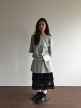 Terrine frill skirt (2color)