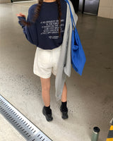 a traveler's tee, navy