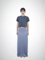 BASIC COOLING CROP TEE (CHARCOAL)