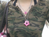 gleaming little star dot necklace [pink]